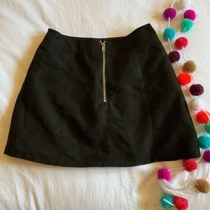 H&M Suede Mini Skirt